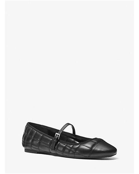 michael kors mae flex ballet|Mae Leather Ballet Flat .